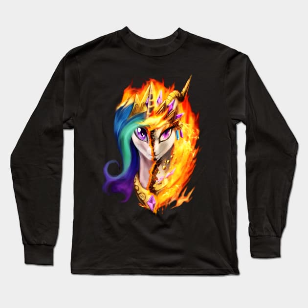 Celestial Flare Long Sleeve T-Shirt by slifertheskydragon